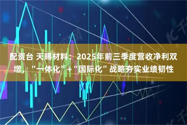 配资台 天赐材料：2025年前三季度营收净利双增，“一体化”+“国际化”战略夯实业绩韧性